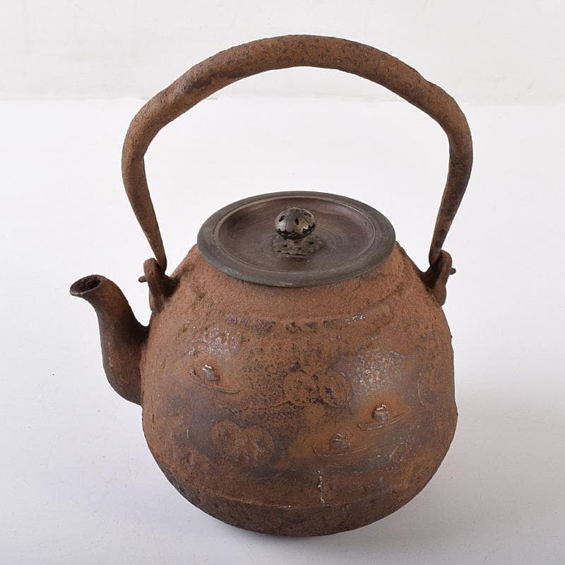 RITAO CHAN05　名人井上造　山水文　鉄瓶　鉄釜　F　R8039