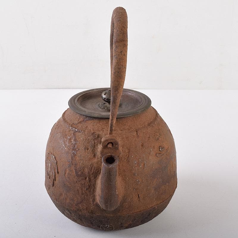 RITAO CHAN05　名人井上造　山水文　鉄瓶　鉄釜　F　R8039