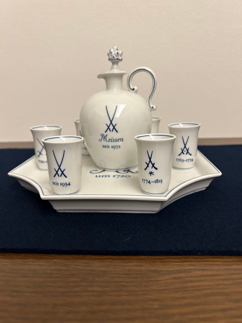 マイセン Meissen 双剣 歴代バックスタンプリキュールセット