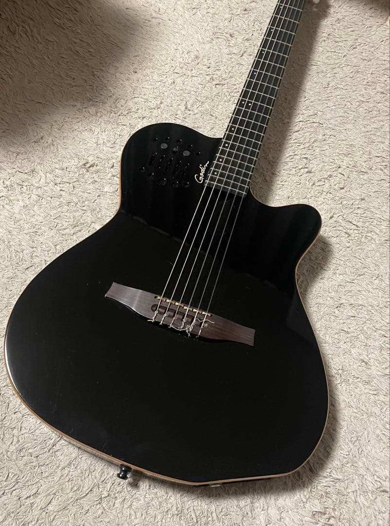 【レア美品】ゴダン Godin ACS Slim SA ナイロンギター 黒