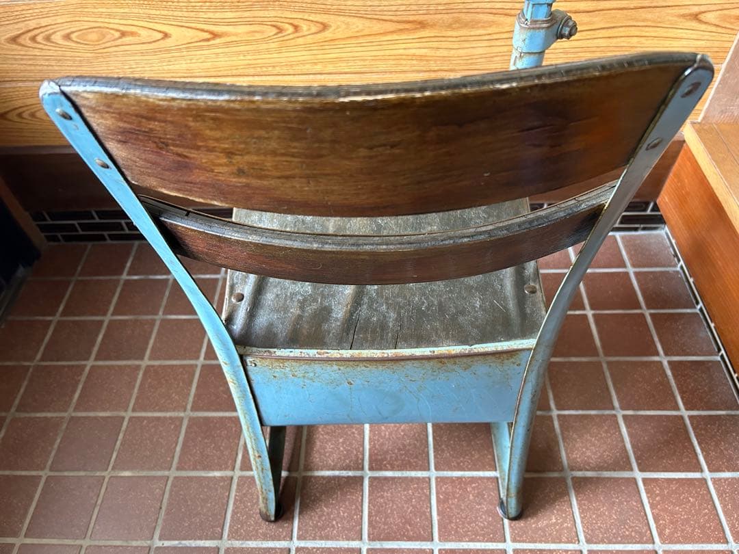 アンティーク　学校　机　椅子　セット　希少　レトロ　アメリカンカントリー