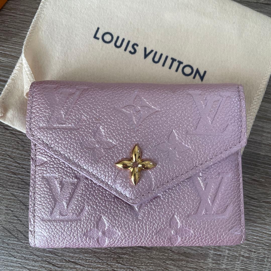 LOUIS VUITTON ラベンダー 三つ折り財布