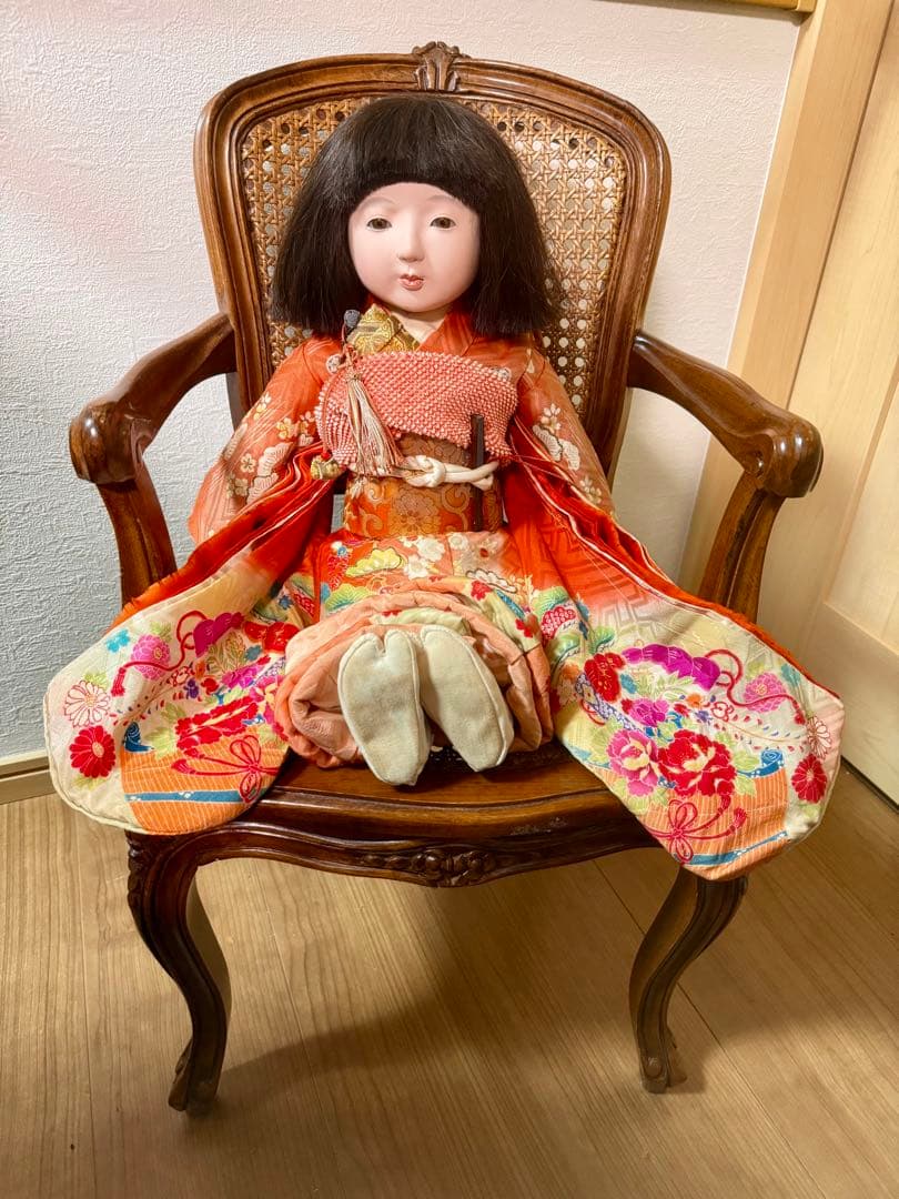 【パンダさま専用】市松人形 玉水 50cm 人形液 昭和初期 アンティークドール