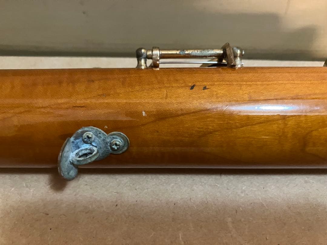 Zen-On 木製 バスリコーダー ケース付 管体美品 経年劣化あり