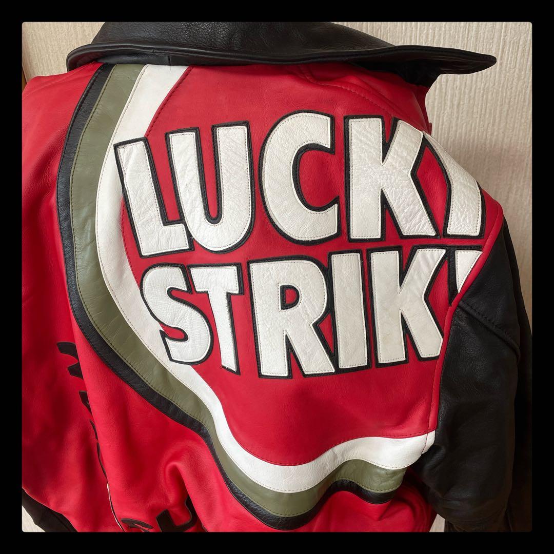 LUCKY STRIKE TEAM SUZUKI レザージャケット　ライダース