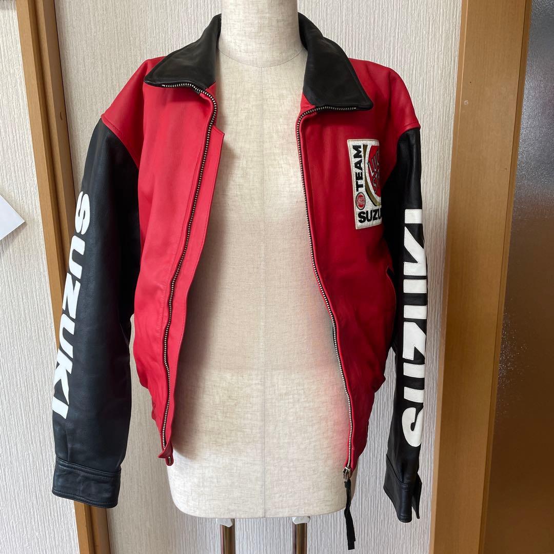 LUCKY STRIKE TEAM SUZUKI レザージャケット　ライダース