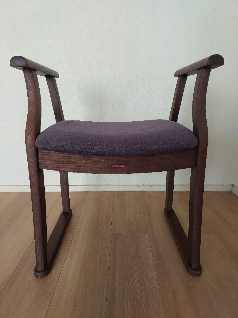 shirakawa スツール 木製 紫色