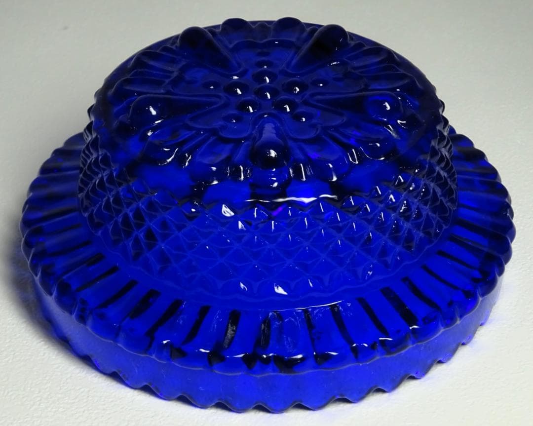 ◆アンティーク 青色フェアリーランプ◆置物 テーブルランプ