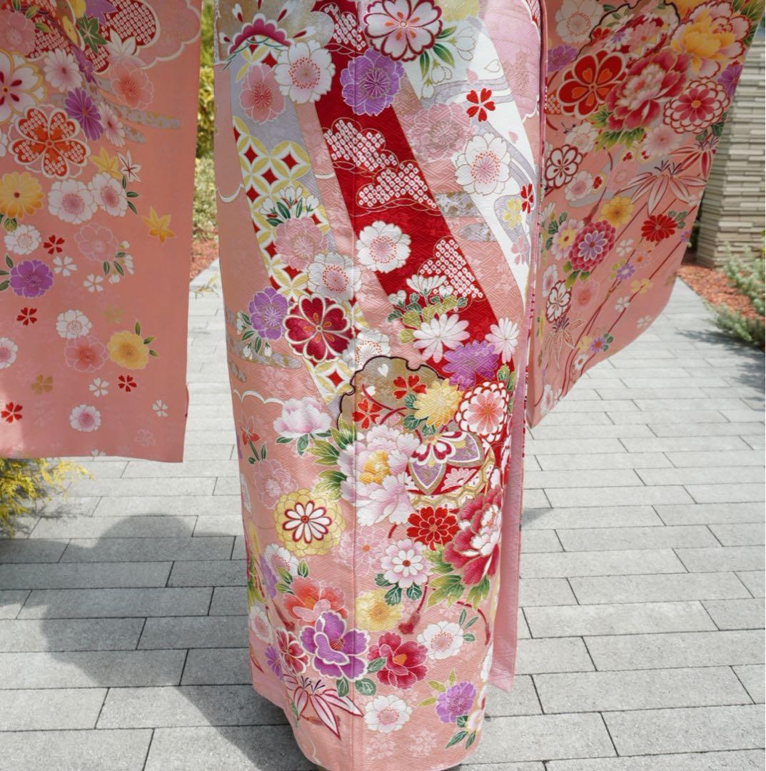 【ひろ】振袖フルセット【77】　正絹　成人式　卒業式