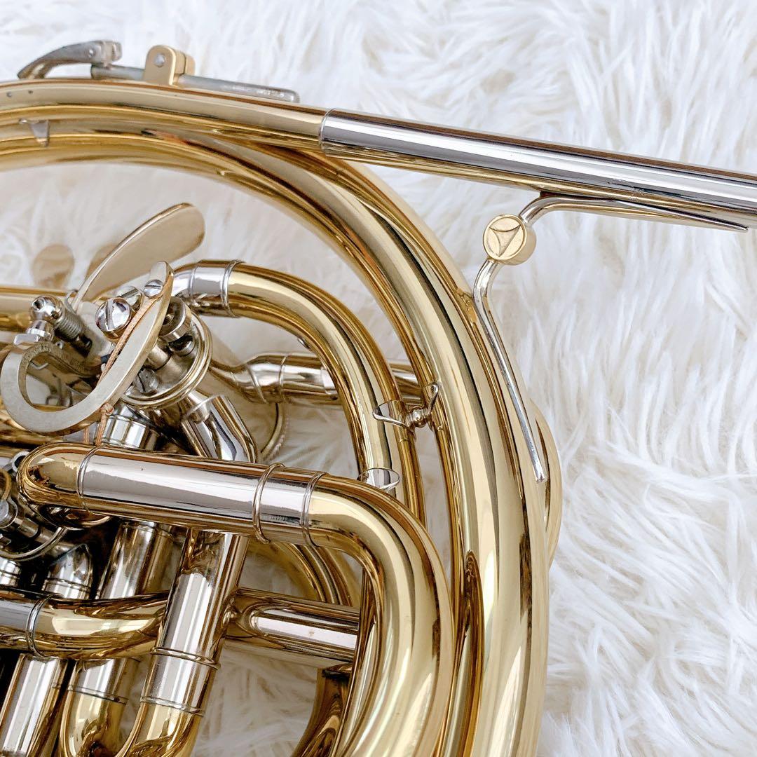 メンテナンス必要　ホルトン　フレンチホルン　ホルン　ケース付き