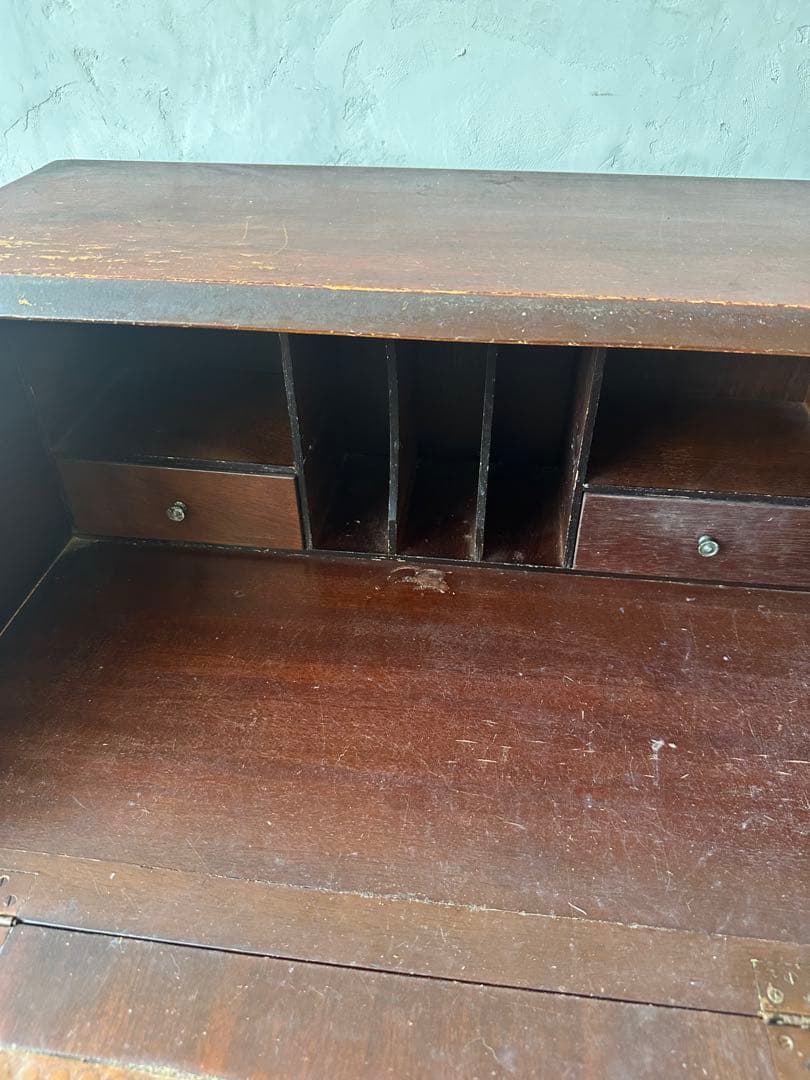 最終価格‼️アンティーク　木製ドロワー付きライティングビューローこの瞬間だけ❣️