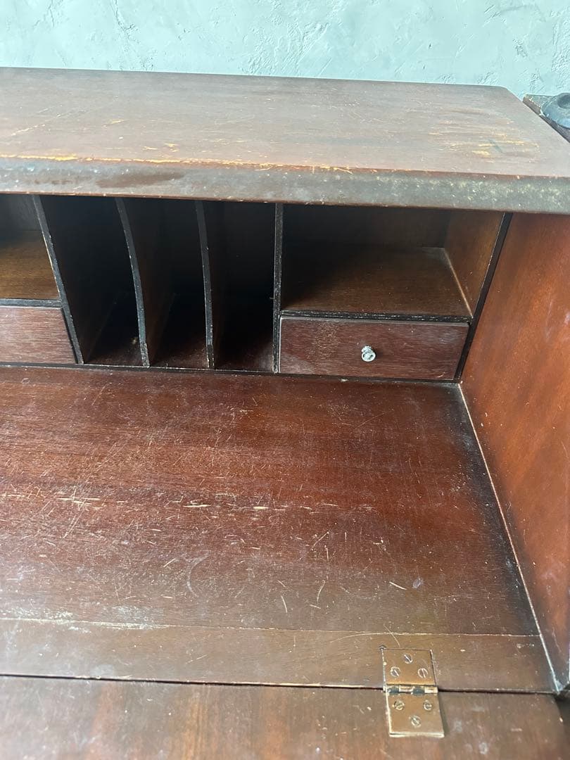 最終価格‼️アンティーク　木製ドロワー付きライティングビューローこの瞬間だけ❣️
