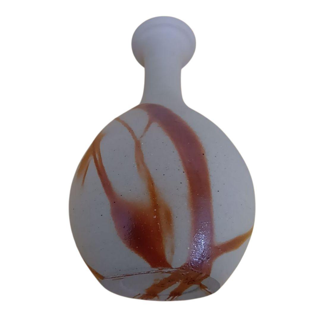 備前焼 備前造 緋襷鶴首花入 茶道 茶道具 花瓶 花器 茶室 華道 華道具