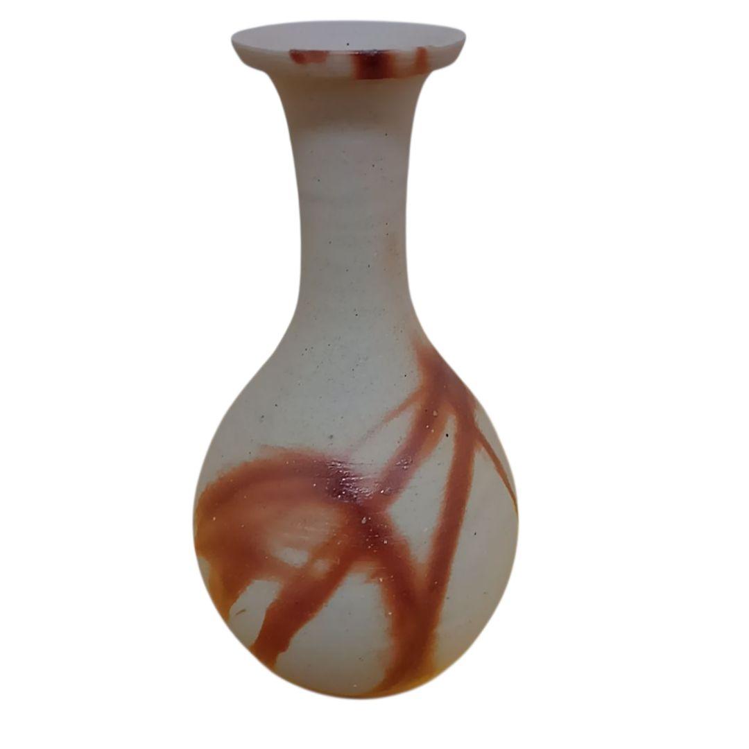 備前焼 備前造 緋襷鶴首花入 茶道 茶道具 花瓶 花器 茶室 華道 華道具