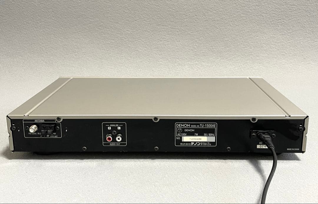 DENON デノン FM/AMステレオチューナー TU-1500AE リモコン付