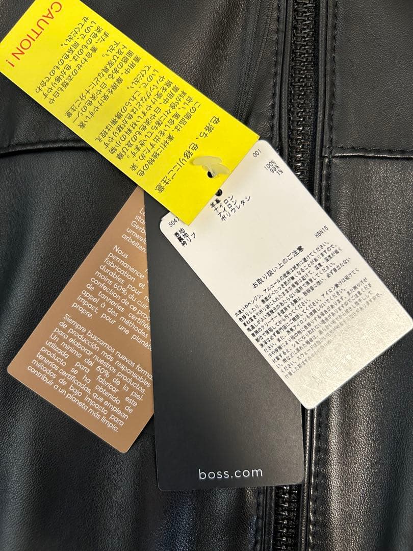 『新品タグ付』BOSS レザージャケット
