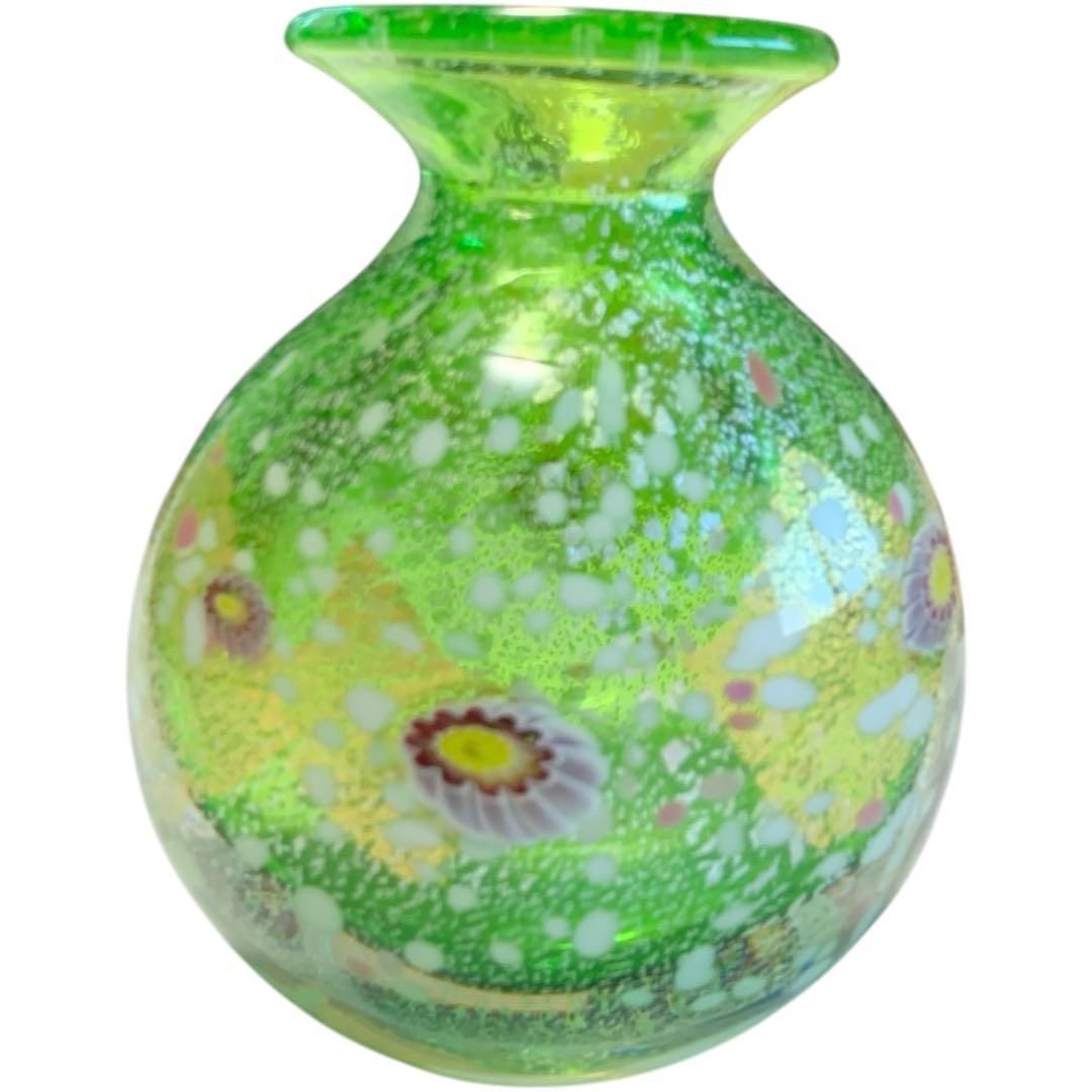 【新品未使用】黒木国昭 花器 金銀彩 春爛漫