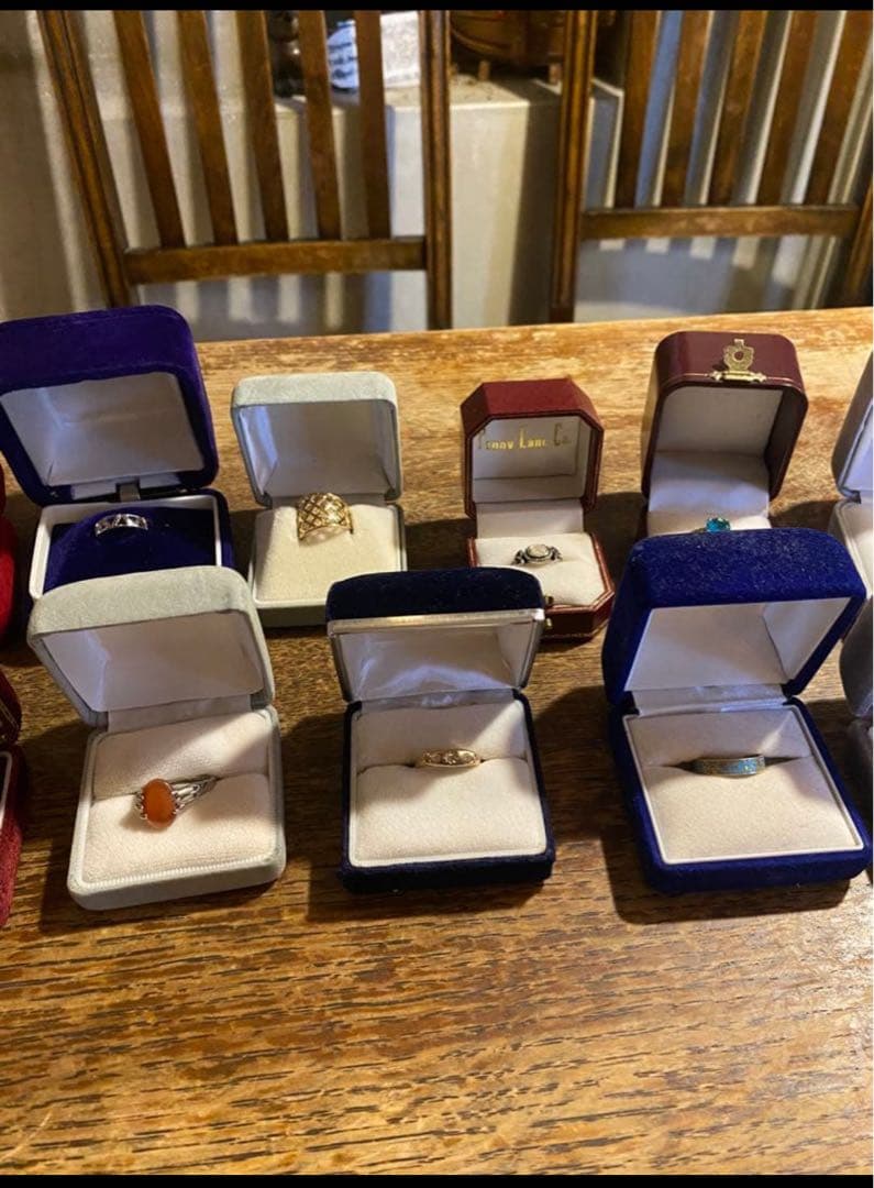 指輪まとめて　ケース付き沢山　遺品整理　断捨離