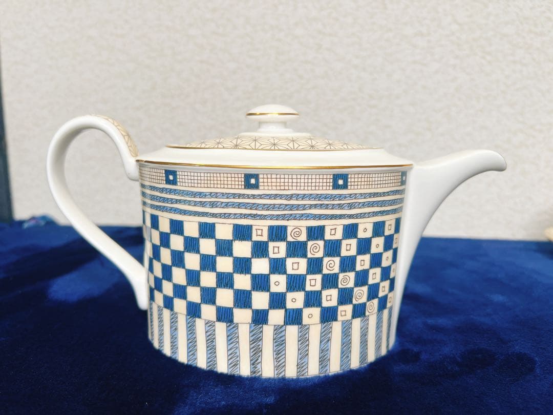 ウェッジウッド サムライ ティーポット カップ　ソーサー　ユーランダー　未使用