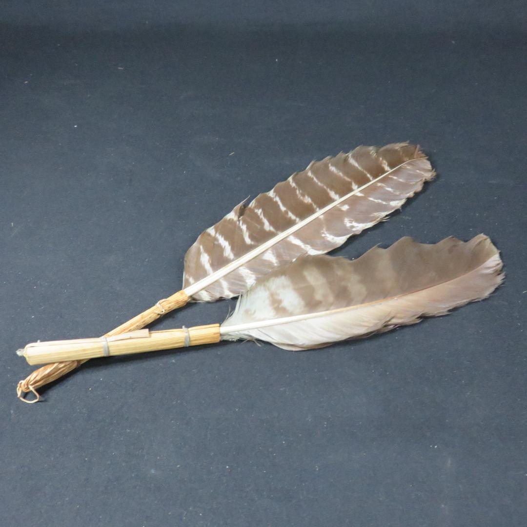 羽箒 2ケ 羽根 茶道具 茶器 茶会 茶の湯