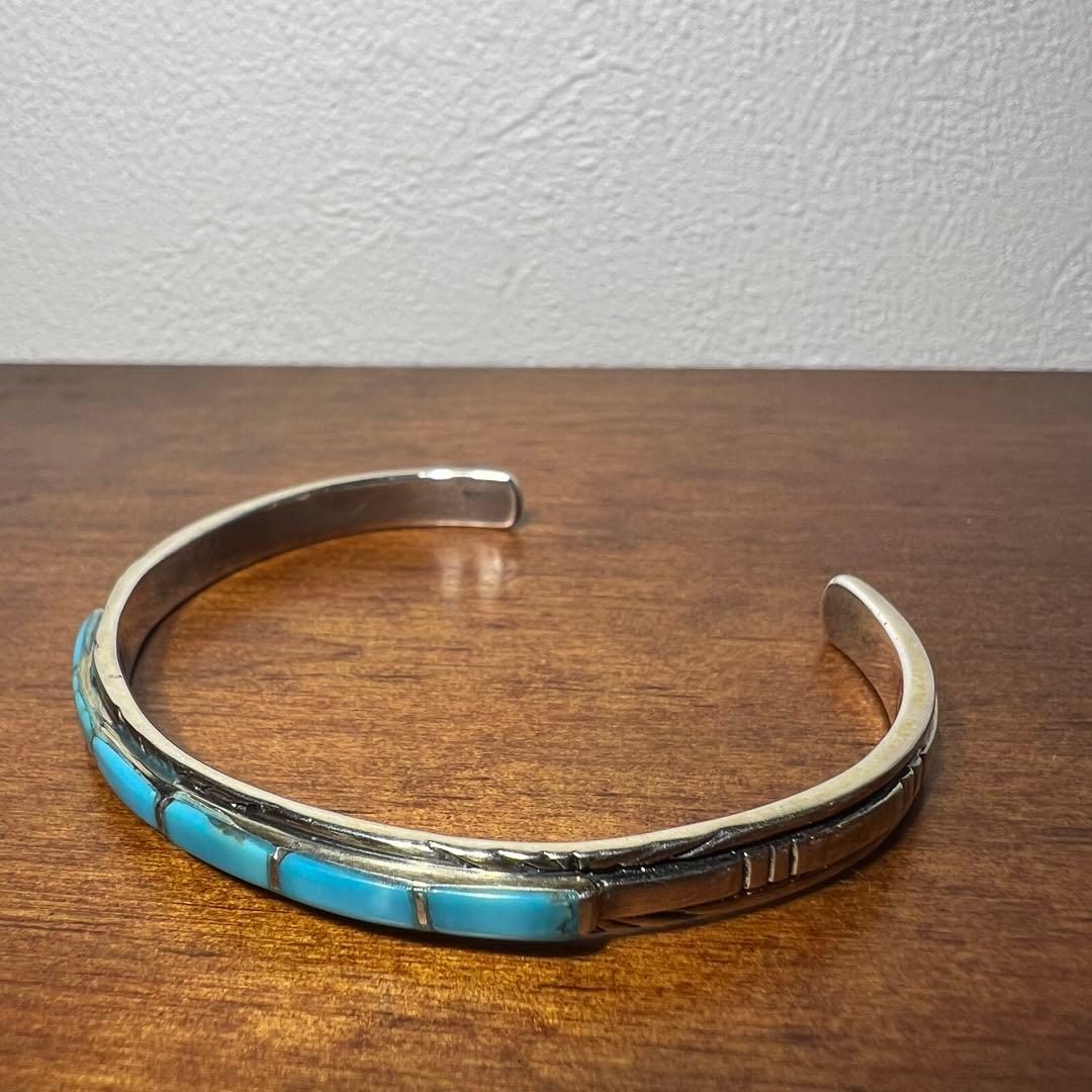 インディアンジュエリー　ターコイズ　シルバー　バングル　925