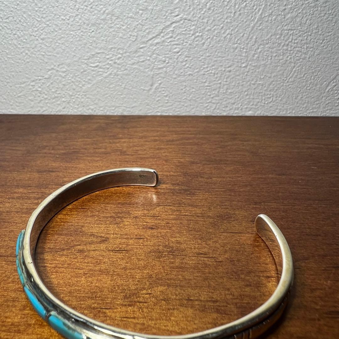 インディアンジュエリー　ターコイズ　シルバー　バングル　925