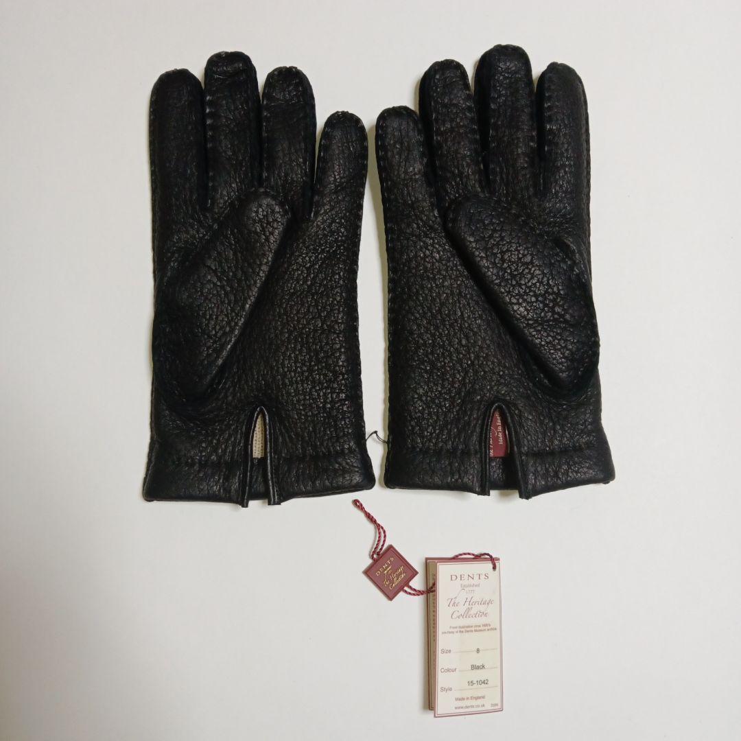 【1/5まで特価/未使用】DENTS 15-1042 ペッカリー 手袋 8 黒
