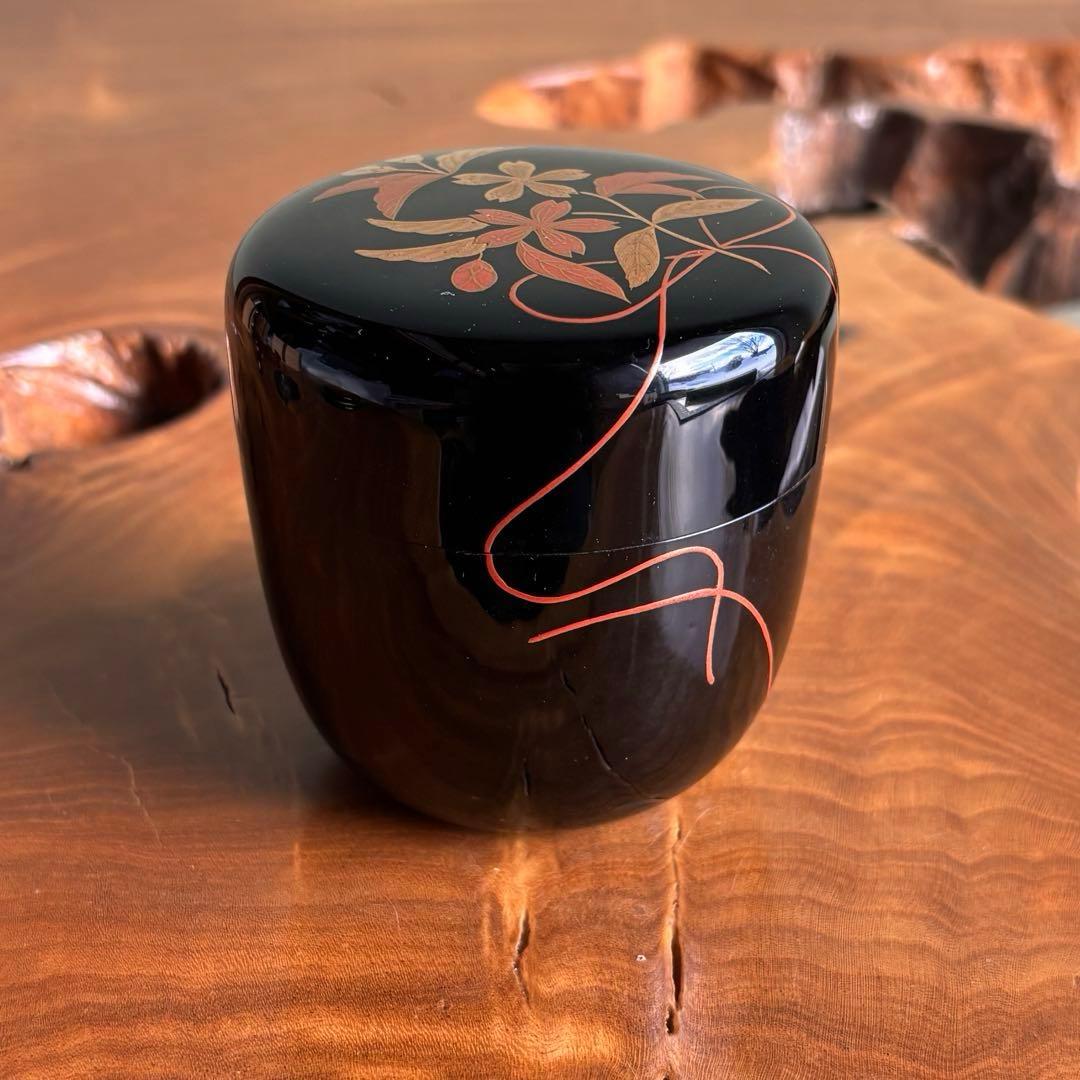 細川司光 桜蒔絵 輪島塗 大棗 茶道具 共箱