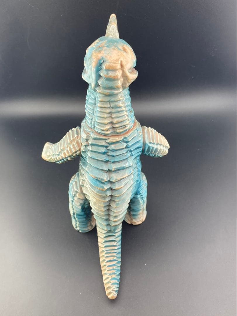 【中古品】当時物　アボラス　青色発泡怪獣　ソフビ　マルサン　ブルマァク