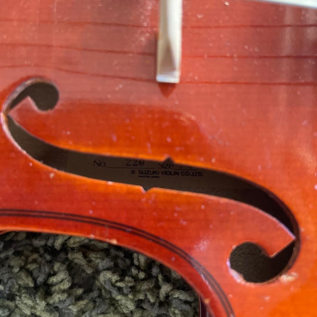 SUZUKI No. 220 1/4 サイズ　 バイオリン本体とハードケース