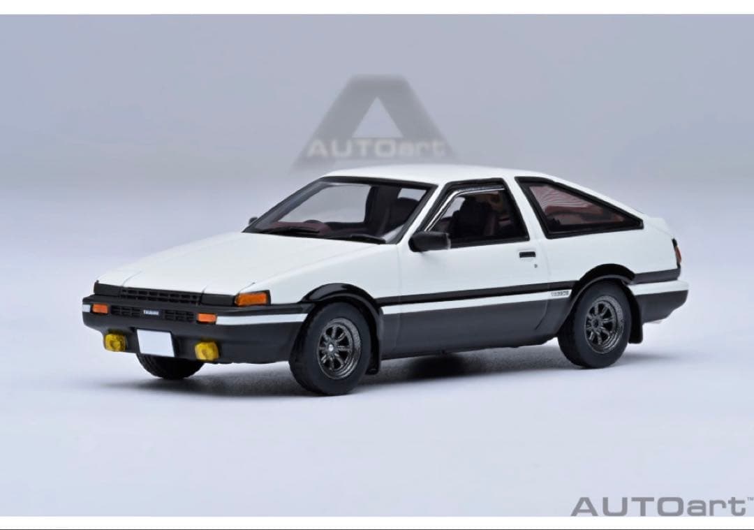 AUTO art頭文字D トレノAE86 1/64　豆腐パーツ付属
