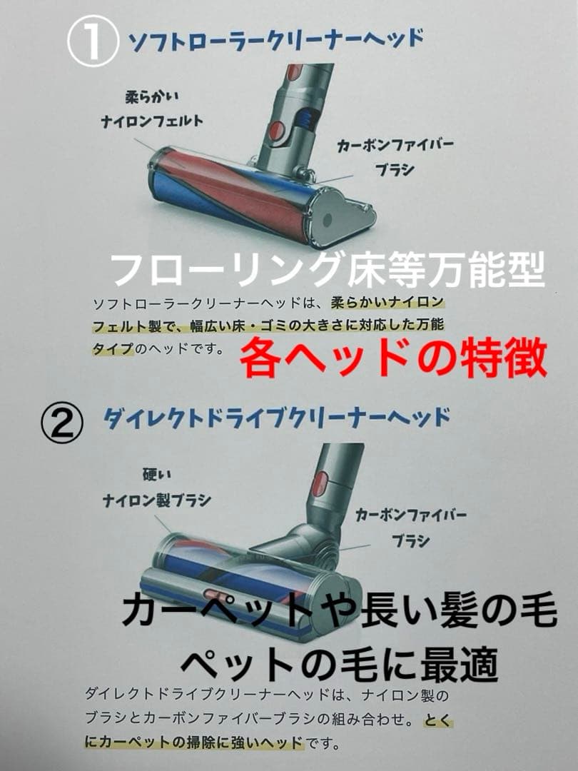 ダイソン③SV15 V11 美品パイプ２ヘッドから選択　補強トリガー フルパーツ