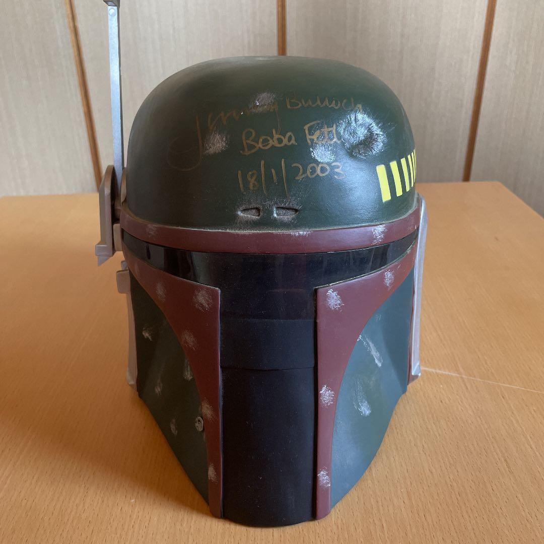 超限定　激レア　スターウォーズ　ボバフェット　ヘルメット　ジェレミーサイン入り
