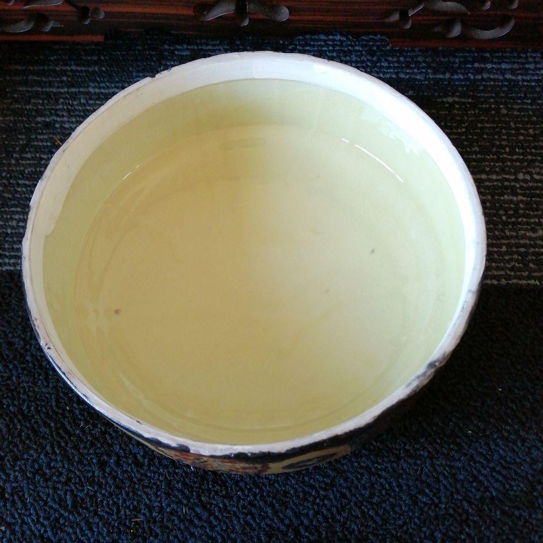 蓋物陶磁器　古代中国外征図　28cm