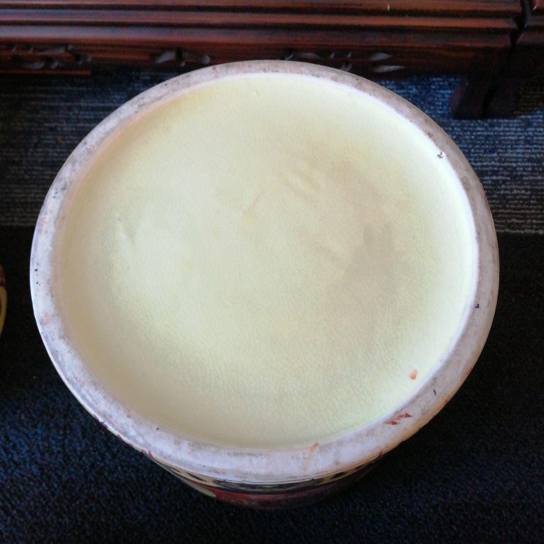 蓋物陶磁器　古代中国外征図　28cm