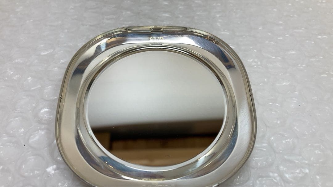 資生堂　コンパクトミラー　銀製 SILVER刻印有