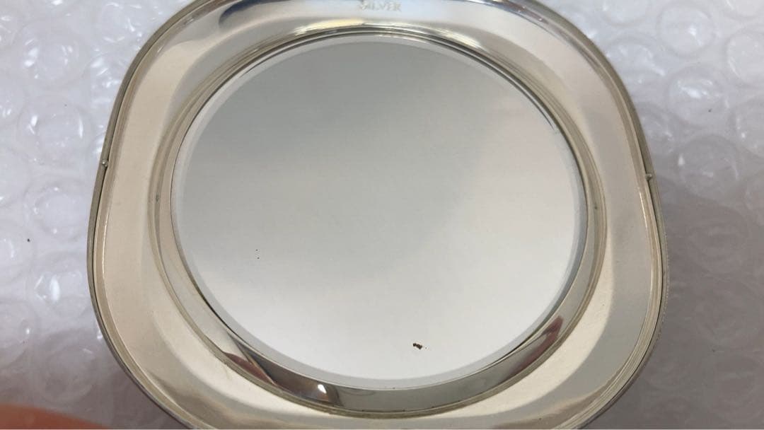 資生堂　コンパクトミラー　銀製 SILVER刻印有