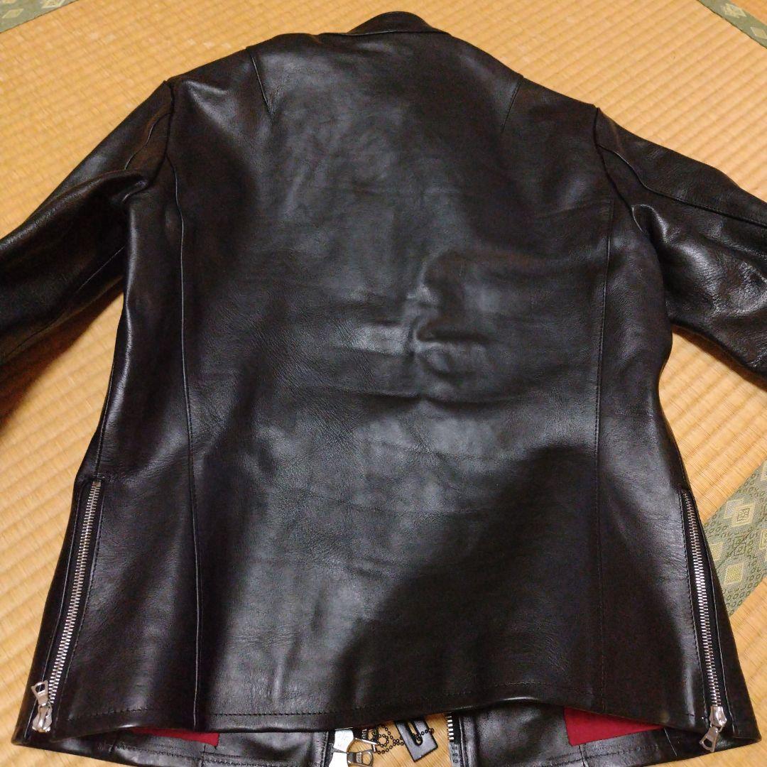 BACKLASH ブラック レザーライダースジャケット L