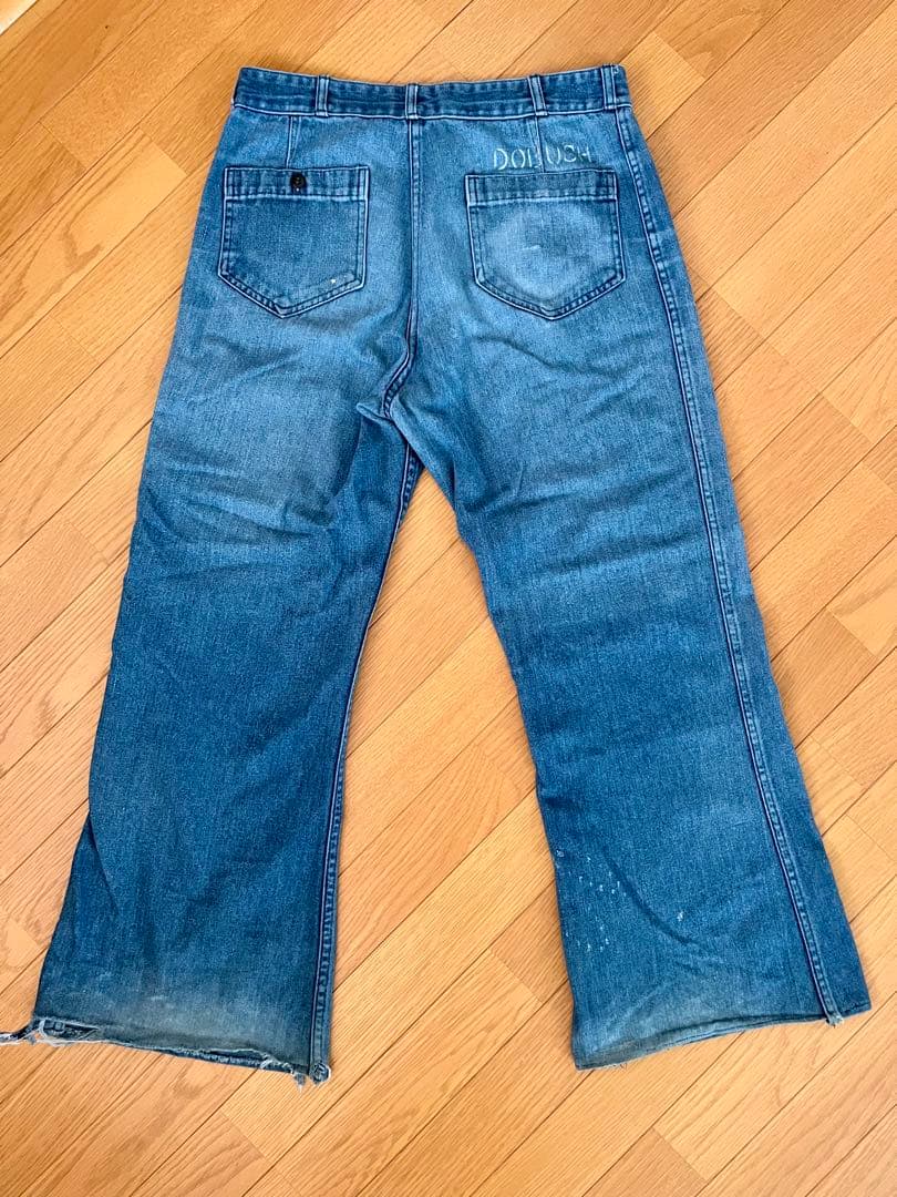 80's SEAFARER セーラー・デニム 民生品U.S.NAVY ステンシル