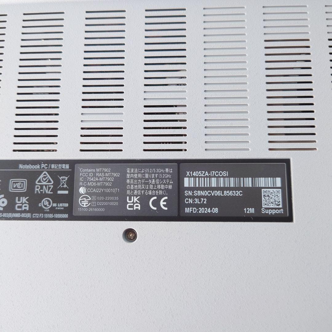 その他ノートPC本体 ASUS Vivobook14 OLED X1405ZA-I7C0SI Ci7