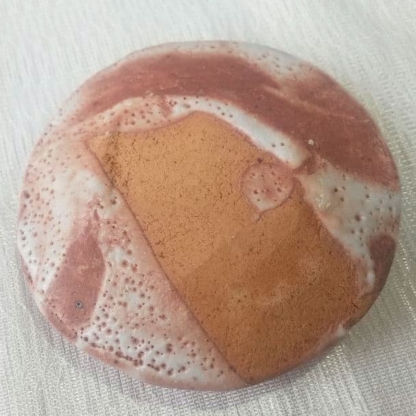 志野水指 玉置保夫作 共箱 茶道具 古美術7231-7335