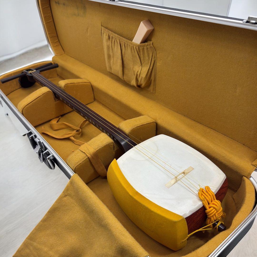 三味線 中棹 東サワリ ハードケース付き　バチ付セット