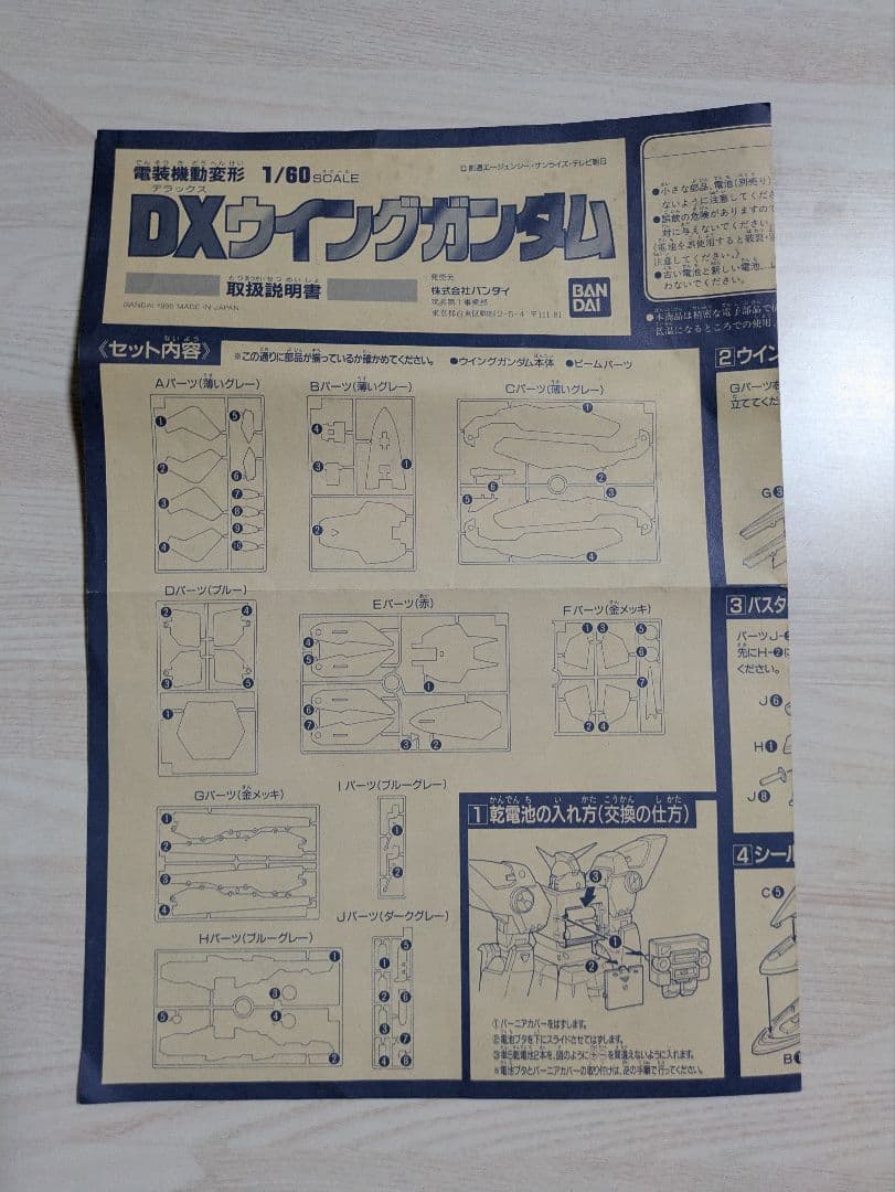 DXウイングガンダム 1/60 スケール