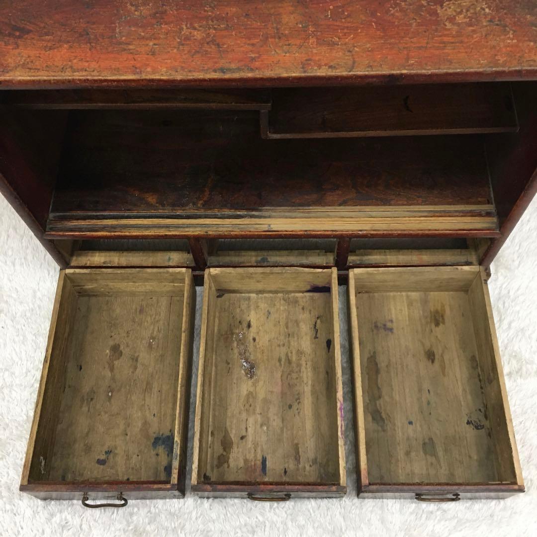 和家具 木製収納棚 アンティーク レトロ 古道具 インテリア