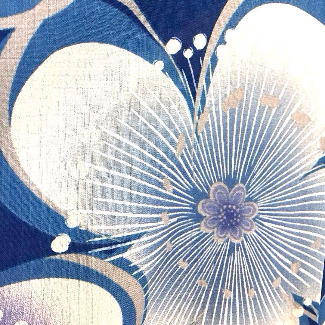新品タグ付☆和風館☆浴衣☆夏小紋☆セオアルファ☆青色系☆匿名配送