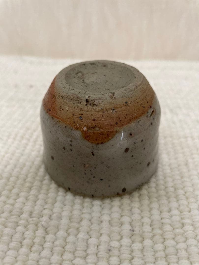 希少品半額セール！無庵本人作品◆班唐津ぐい呑み◆ 12代中里太郎右衛門◆人間国宝