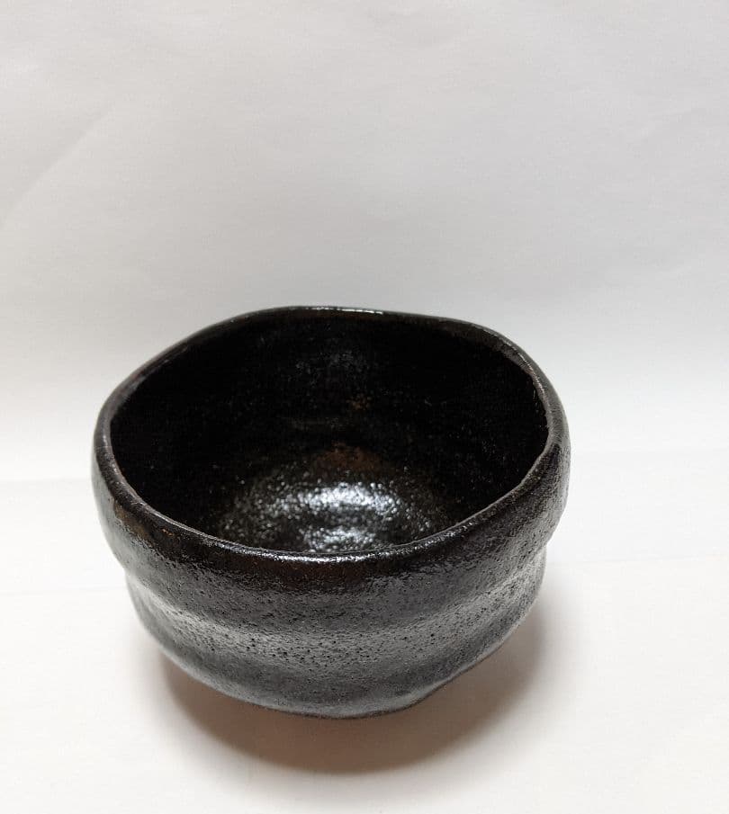 骨董品　抹茶茶碗　黒楽　茶道具