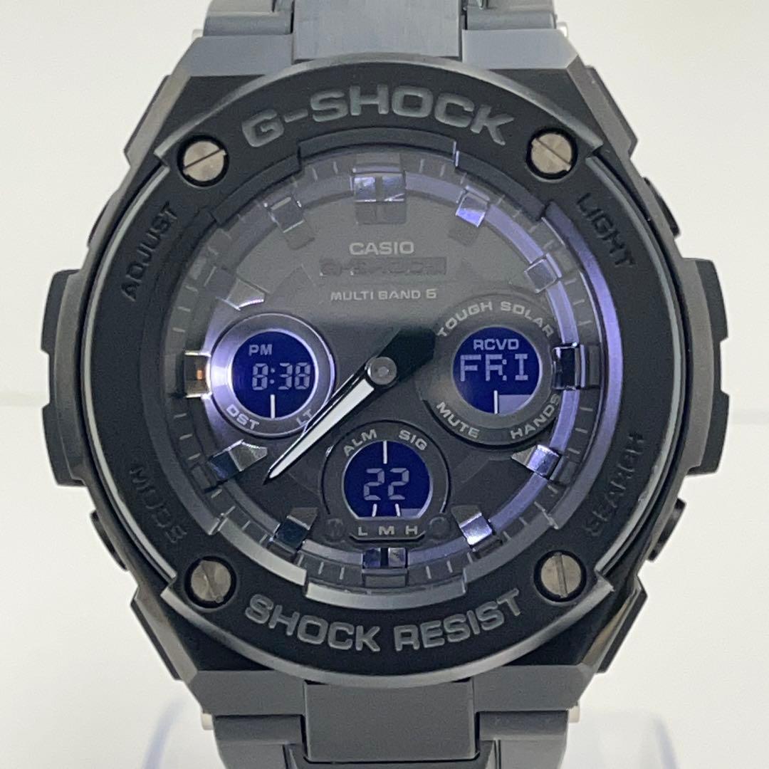美品✨G-SHOCK GST-W300G 電波ソーラー 腕時計 ブラック