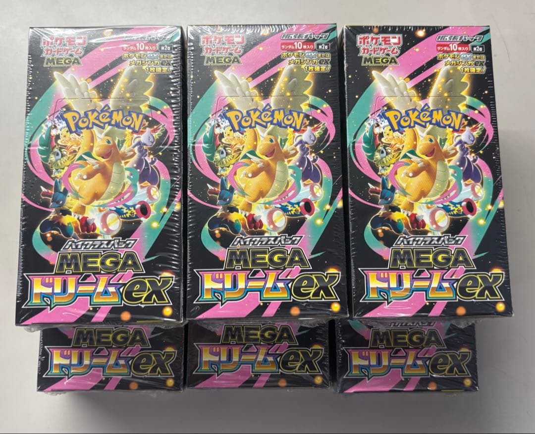 ポケモンカード MEGA ドリームEX 未開封シュリンク付き6BOX
