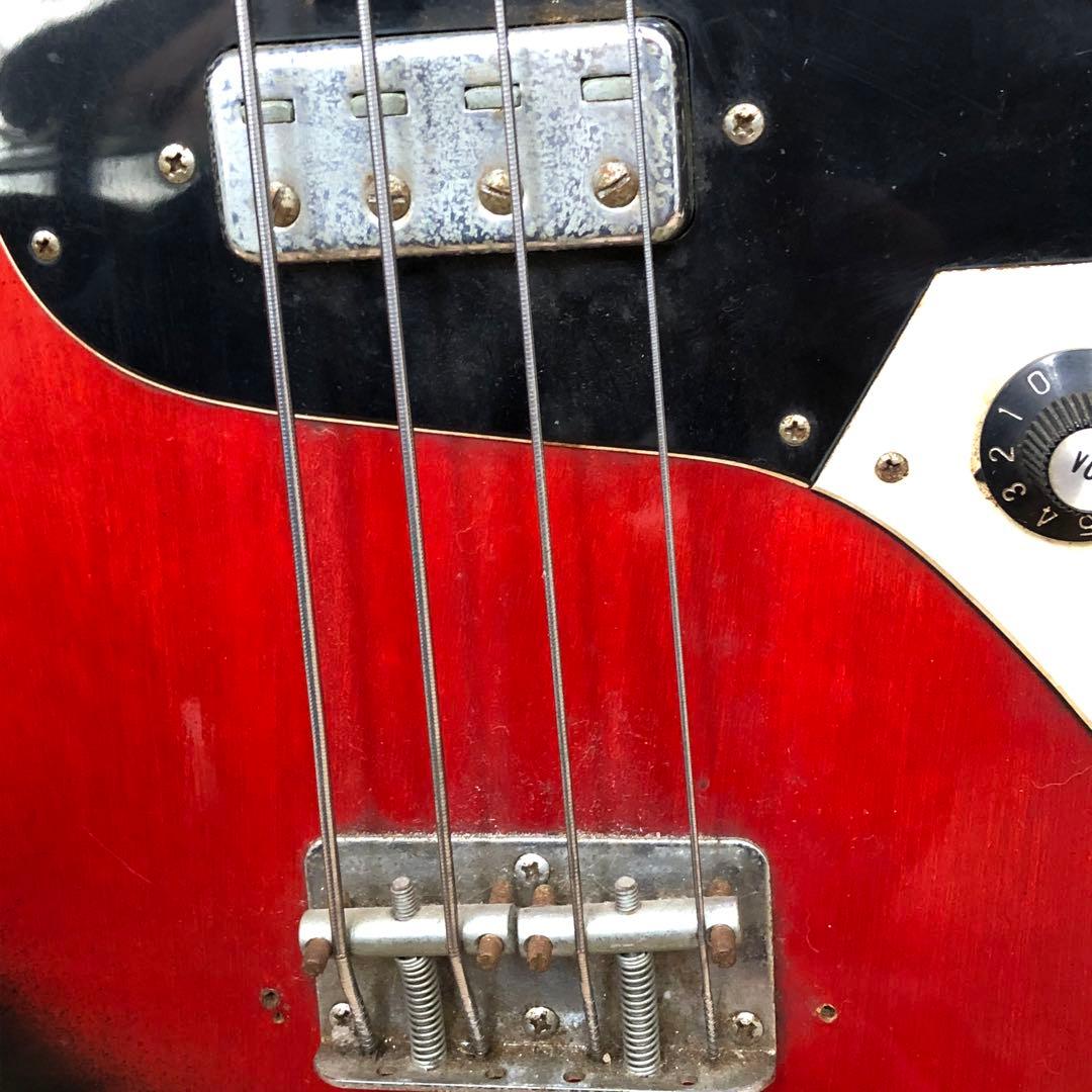 Morris 木製ベース 赤黒サンバースト 人気楽器